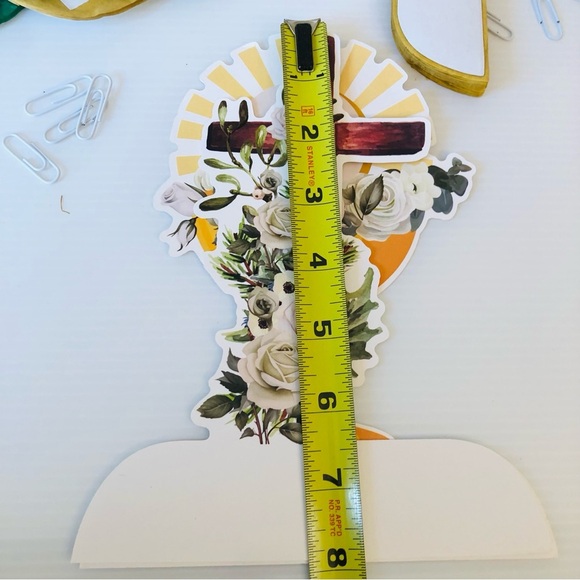 9 Piece First Communion/Baptism Decorations Honeycomb Centerpieces Table Décor - Picture 8 of 9